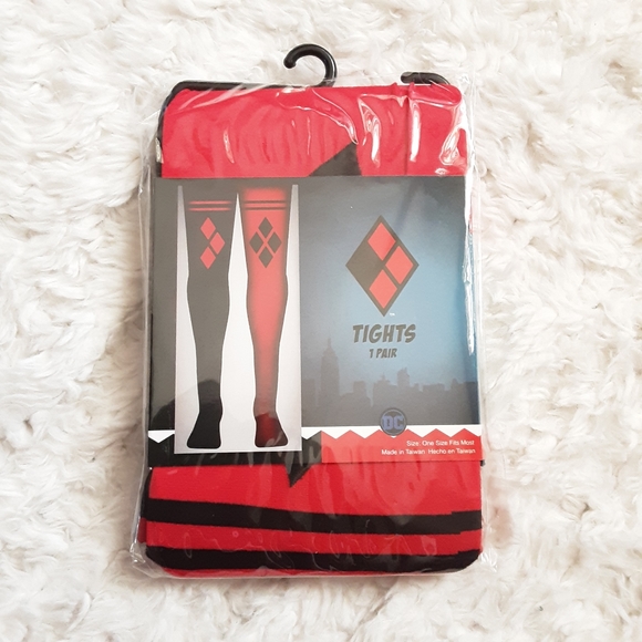 DC Comics Harley Quinn Cosplay Tights NEW - Picture 2 of 4